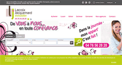 Desktop Screenshot of lacroixjacquemard-immo.com